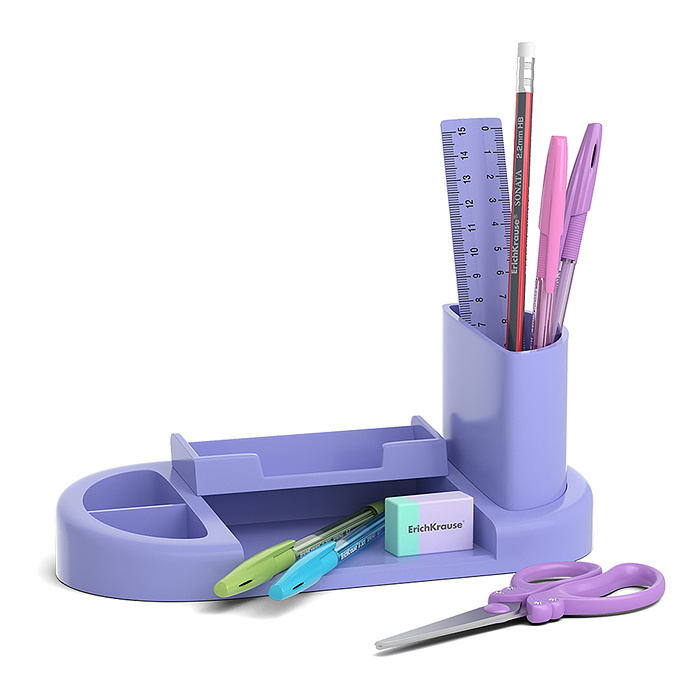 Набор настольный пластиковый Harmony, Pastel, фиолетовый Набор настольный пластиковый Harmony, Pastel, фиолетовый