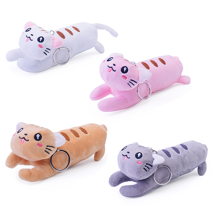 Мягкая игрушка-брелок M1192 "Кот Барсик" 16 см.