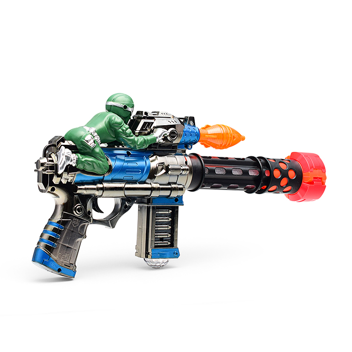 Фото к товару Автомат 3050-15 "Герой" на батарейках, в пакете Автомат 3050-15 "Герой" на батарейках, в пакете