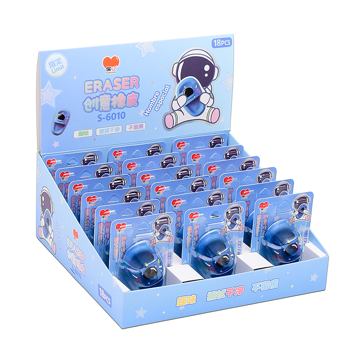 Фото к товару Ластик "Космический тапок" 6 см, блистер Ластик "Космический тапок" 6 см, блистер