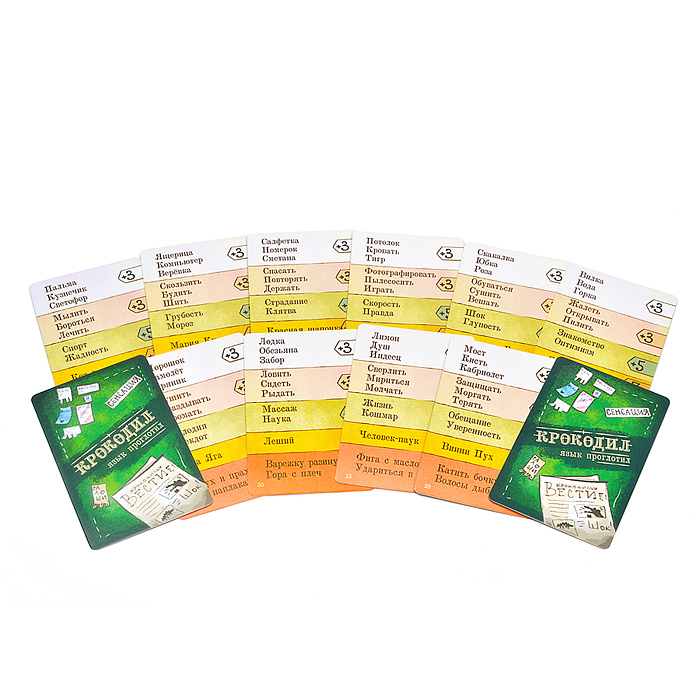 Игра карточная "Крокодил язык проглотил" 