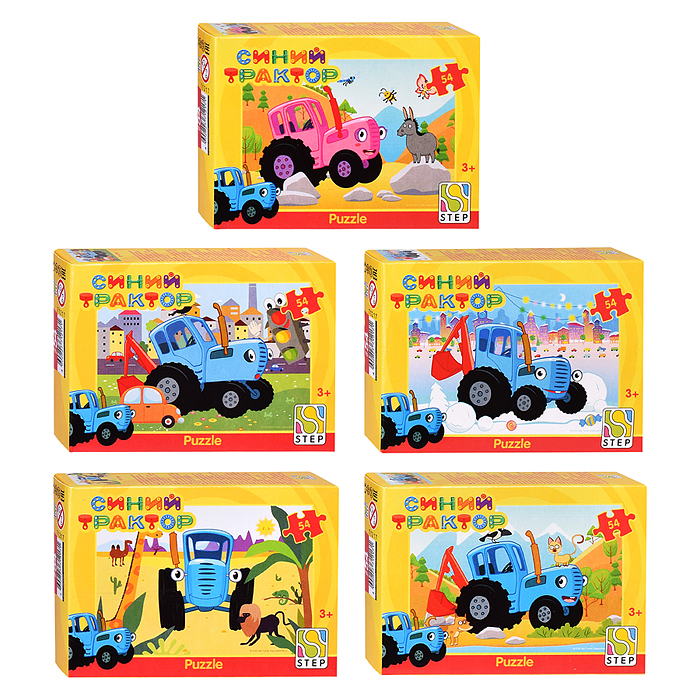 Пазлы 54 "Синий трактор" (Биг Папа) Пазлы 54 "Синий трактор" (Биг Папа)