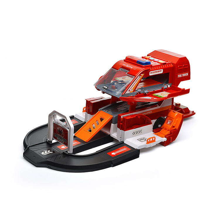 Машина-Трек SJ681A-1 "Пожарная" в коробке