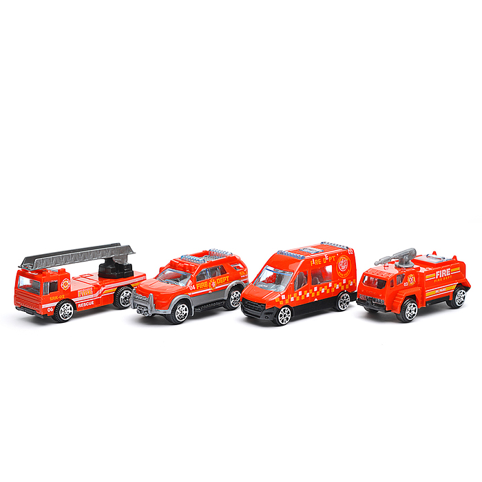 Машина-Трек SJ681A-1 "Пожарная" в коробке