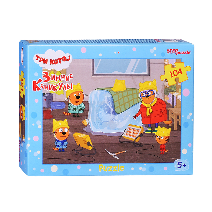 Пазлы 104 "Три кота. Зимние каникулы" (АО "СТС") Пазлы 104 "Три кота. Зимние каникулы" (АО "СТС")