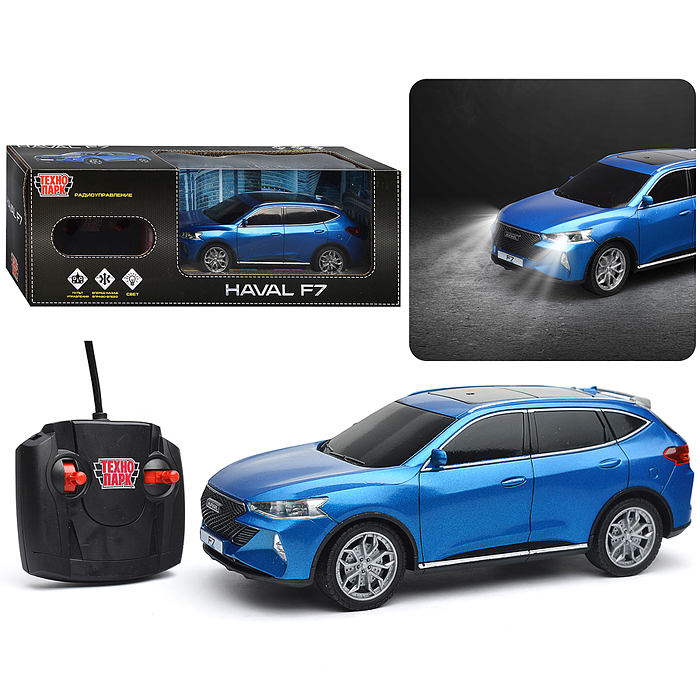 Машина Haval f7, р/у свет, 19 см, (синий) коробка Машина Haval f7, р/у свет, 19 см, (синий) коробка