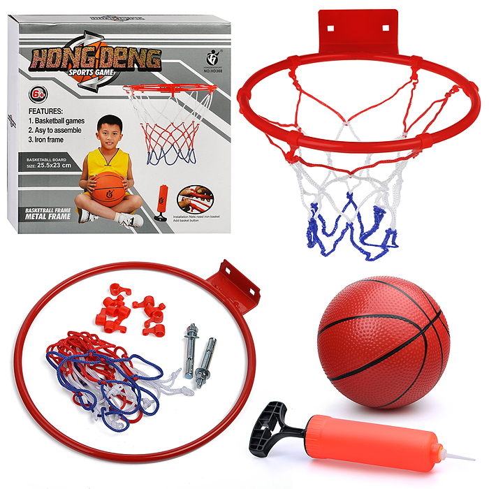 Набор для баскетбола HD368 "Крутой бросок" в коробке Набор для баскетбола HD368 "Крутой бросок" в коробке