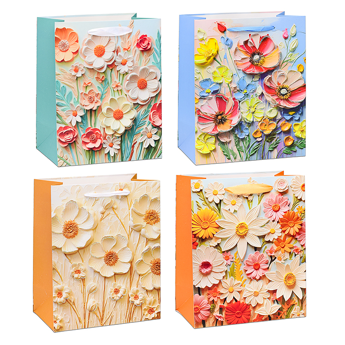 Пакет подарочный 00-6306 "Цветочного настроения" 23х18х10 см Пакет подарочный 00-6306 "Цветочного настроения" 23х18х10 см
