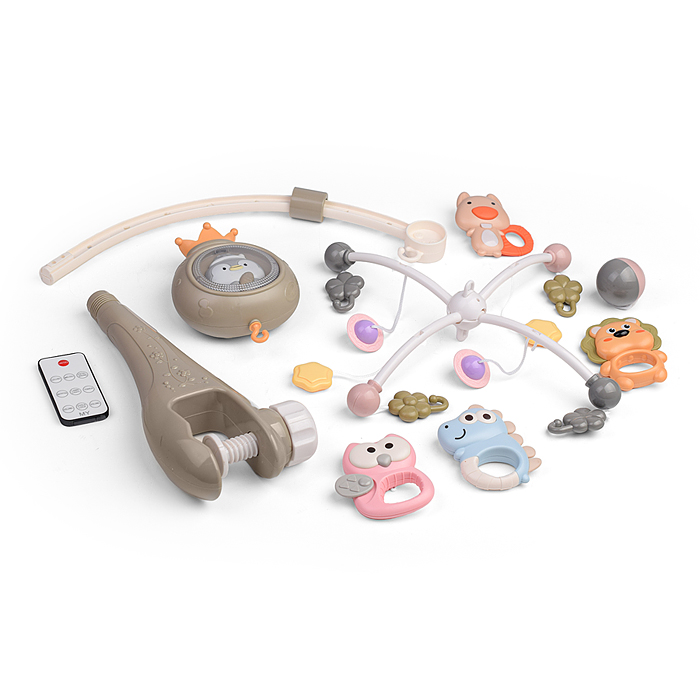 Фото к товару Мобиль на кроватку 368-6G "Радость малыша" на батарейках, в коробке Мобиль на кроватку 368-6G "Радость малыша" на батарейках, в коробке