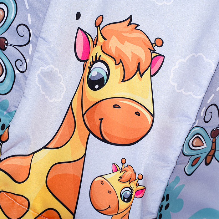 Фото к товару Шезлонг детский 8584 "Жирафик" в коробке (серый) Шезлонг детский 8584 "Жирафик" в коробке (серый)