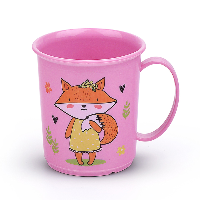 Кружка детская с декором 0,18л (Розовый)