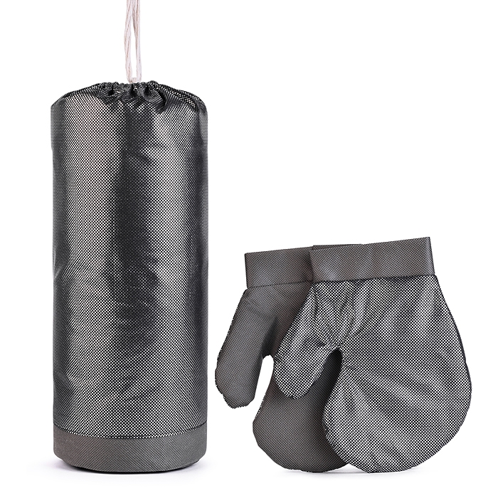 Набор детский игровой серебро (перчатки, груша) Набор детский игровой серебро (перчатки, груша)