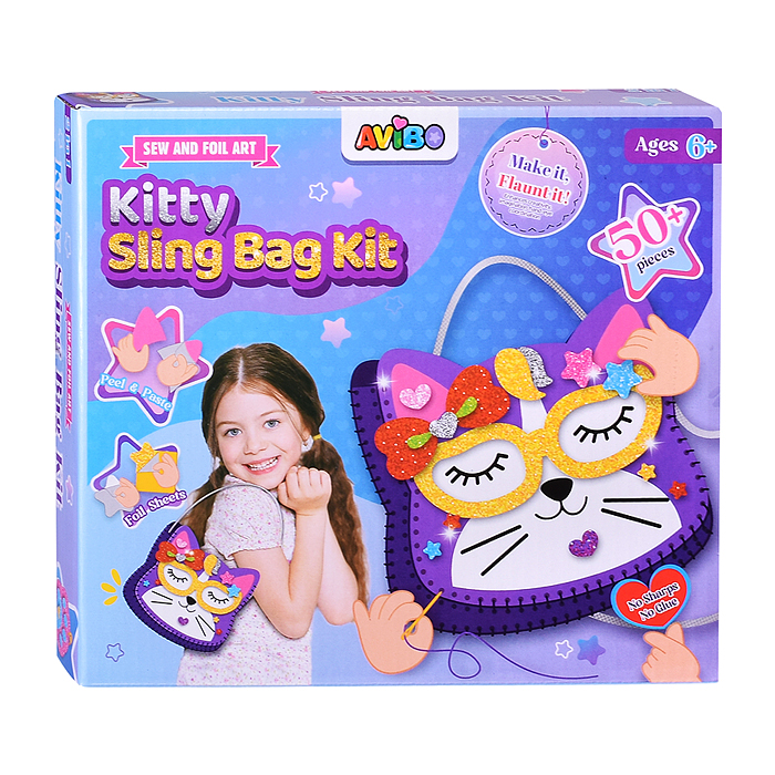 Набор творческая мастерская A2206C "Сумочка-кошечка" в коробке