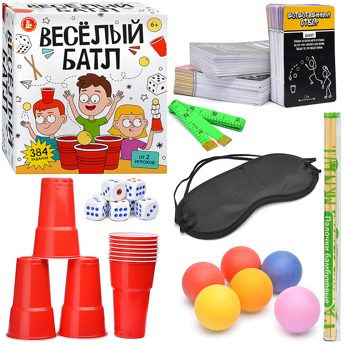 Игра настольная "Весёлый баттл" 12+ Игра настольная "Весёлый баттл" 12+