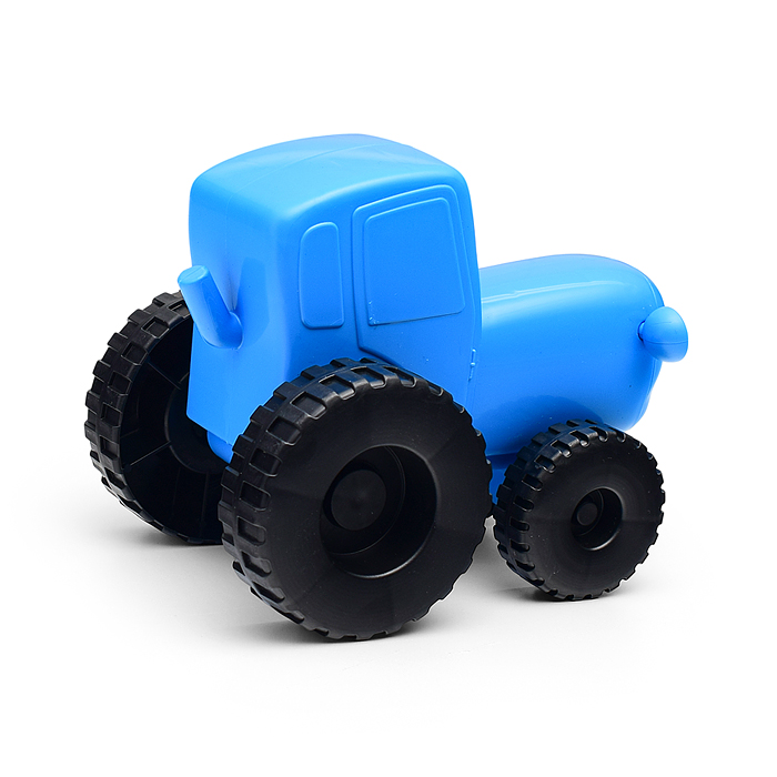 Фото к товару Каталка с ручкой "Синий трактор" 20 см, свободный ход, синий Каталка с ручкой "Синий трактор" 20 см, свободный ход, синий