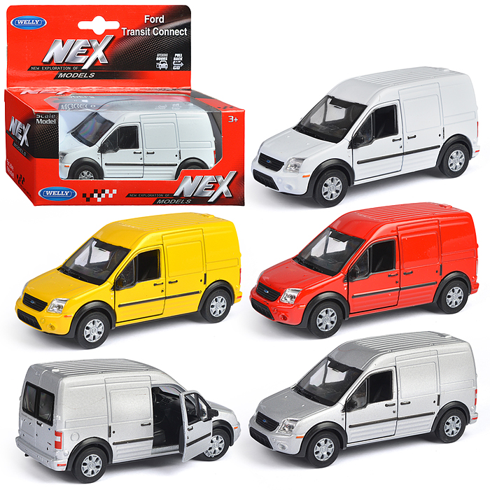 Машинка 1:38 Ford Transit Connect, пруж. мех., цвет в асс. Машинка 1:38 Ford Transit Connect, пруж. мех., цвет в асс.