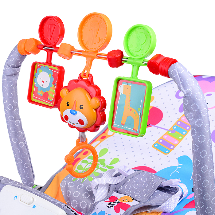 Фото к товару Шезлонг детский 69849 "Зоопарк-2" в коробке Шезлонг детский 69849 "Зоопарк-2" в коробке