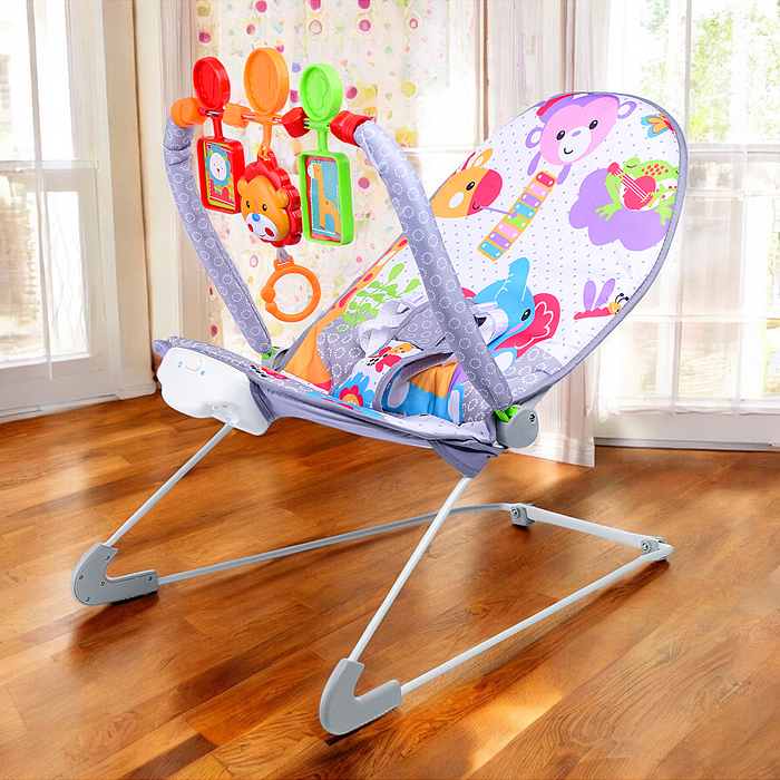 Фото к товару Шезлонг детский 69849 "Зоопарк-2" в коробке Шезлонг детский 69849 "Зоопарк-2" в коробке