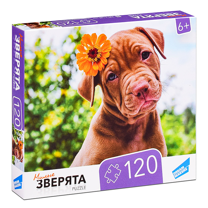 Пазлы 120 "Зверята"