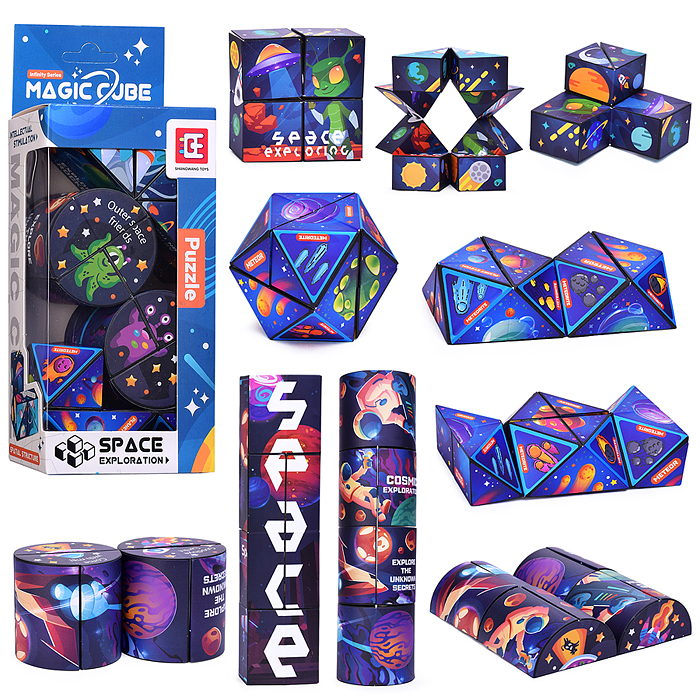 Головоломка F-901 "Магический куб" 3 в 1 в коробке