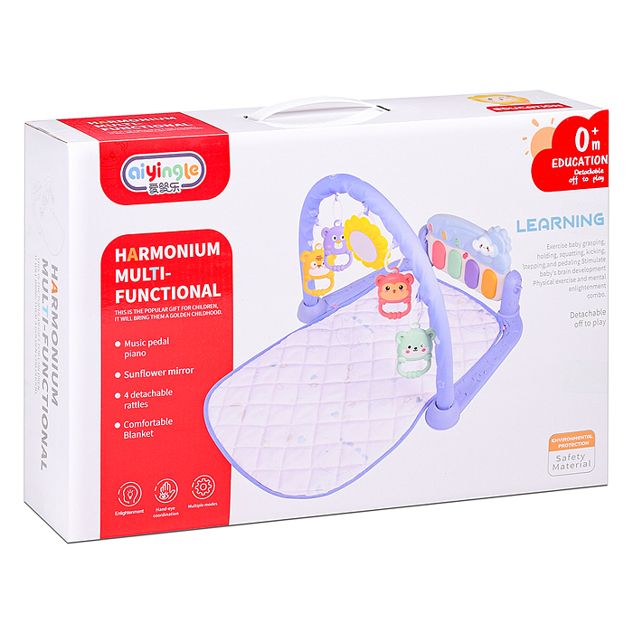 Фото к товару Коврик развивающий 668-208 "Карусель" с пианино, в коробке Коврик развивающий 668-208 "Карусель" с пианино, в коробке