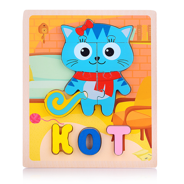 Пазл-вкладыш D2021-1 "Кот"