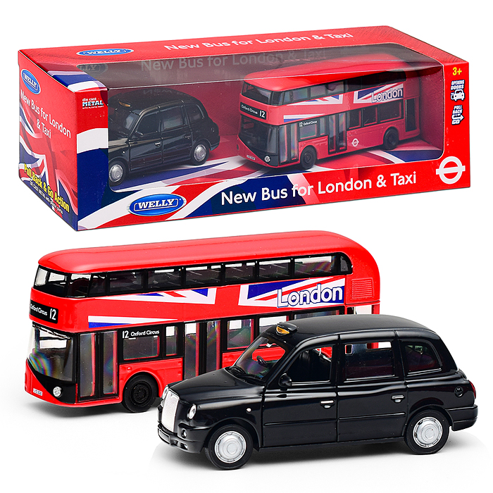 Набор, Лондонские автобус и такси, пруж. мех. Набор, Лондонские автобус и такси, пруж. мех.