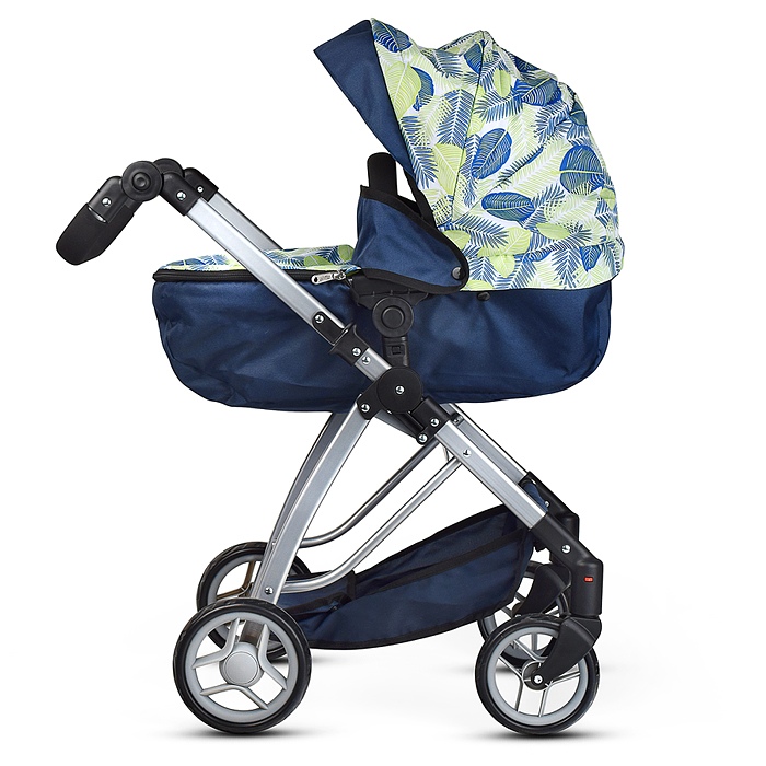 Фото к товару Коляска для кукол 9643 металлическая, складная,с сумкой-корзиной для мамы,цвет листья на тёмно синем Коляска для кукол 9643 металлическая, складная,с сумкой-корзиной для мамы,цвет листья на тёмно синем