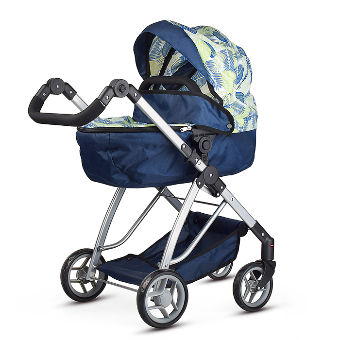 Фото к товару Коляска для кукол 9643 металлическая, складная,с сумкой-корзиной для мамы,цвет листья на тёмно синем Коляска для кукол 9643 металлическая, складная,с сумкой-корзиной для мамы,цвет листья на тёмно синем