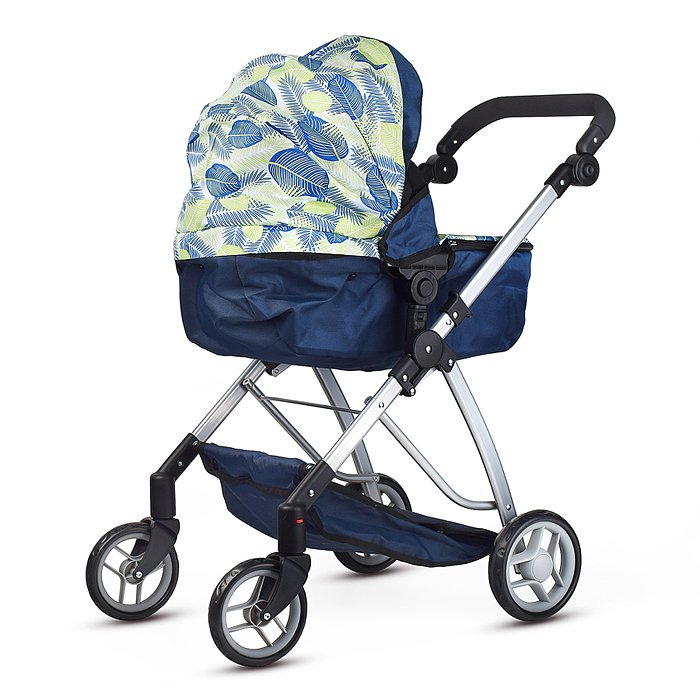 Фото к товару Коляска для кукол 9643 металлическая, складная,с сумкой-корзиной для мамы,цвет листья на тёмно синем Коляска для кукол 9643 металлическая, складная,с сумкой-корзиной для мамы,цвет листья на тёмно синем