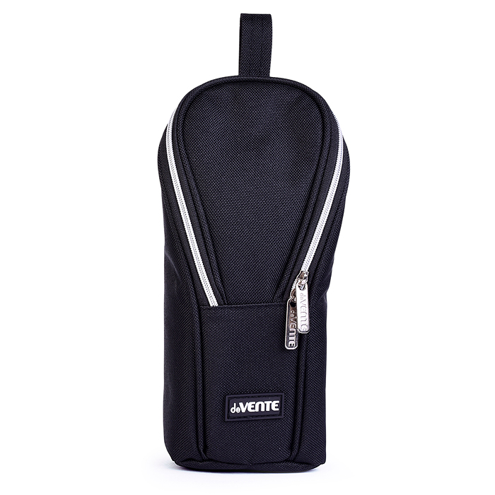 Пенал "Private" 21x9x6 см, прямоугольный вертикальный для 60 предметов, текстильный, на мол