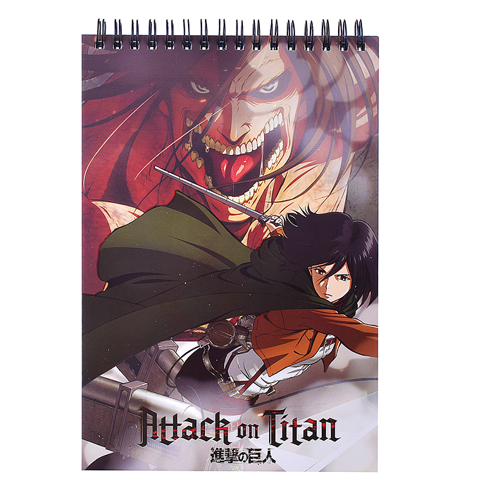 Творческий блокнот cо стикерами A5.Столкновение с титаном. Атака Титанов. Творческий блокнот cо стикерами A5.Столкновение с титаном. Атака Титанов.