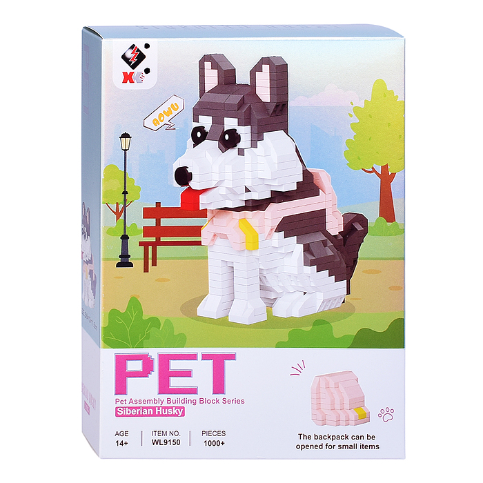 Конструктор WL9150 "Хаски" 1000 дет,. в коробке