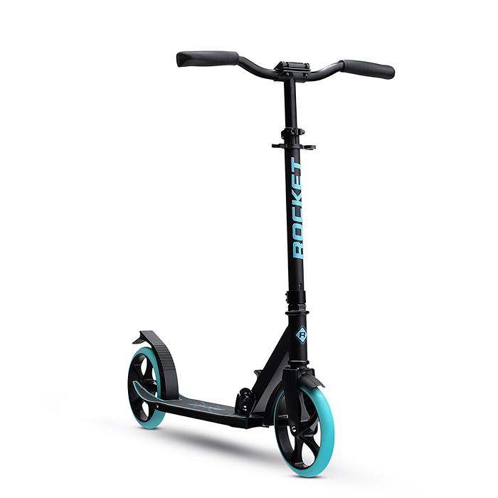 Фото к товару Самокат ROCKET, колеса PU 200 мм, ABEC 7, бирюзовый Самокат ROCKET, колеса PU 200 мм, ABEC 7, бирюзовый