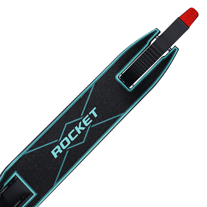 Фото к товару Самокат ROCKET, колеса PU 200 мм, ABEC 7, бирюзовый Самокат ROCKET, колеса PU 200 мм, ABEC 7, бирюзовый
