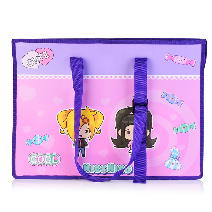 Папка для чертежей и рисунков "NicoNico" A3 (467x338x100 мм) 500 мкм, на молнии