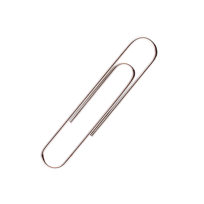 Фото к товару Скрепки металлические овальные никелированные 50 мм, 50 шт в картонной коробке Скрепки металлические овальные никелированные 50 мм, 50 шт в картонной коробке