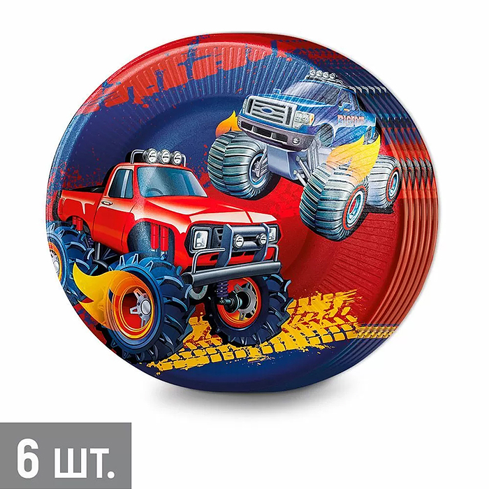 Набор тарелок (d=18 см) "Большие гонки"