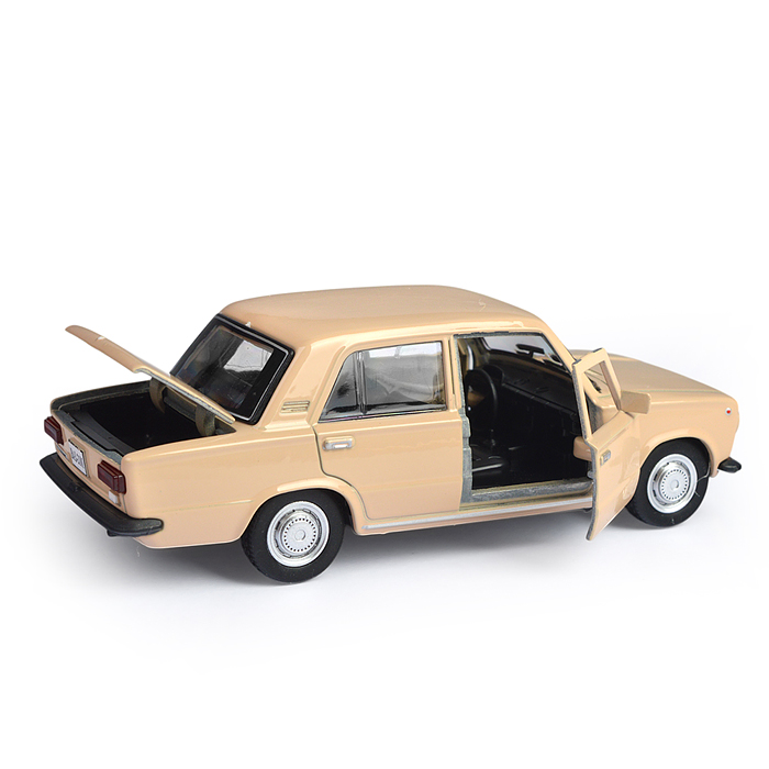 Фото к товару Машина металл ВАЗ-2101 12 см, (двери, багаж, бежевый) инерц, в коробке Машина металл ВАЗ-2101 12 см, (двери, багаж, бежевый) инерц, в коробке