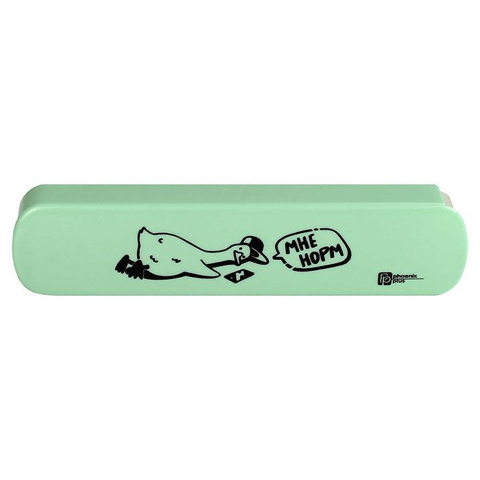 Пенал школьный "Утка" (без наполнения, 19,7х4,5х2,2 см, полипропилен)