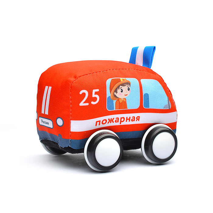 Машинка мягкая "Пожарная"