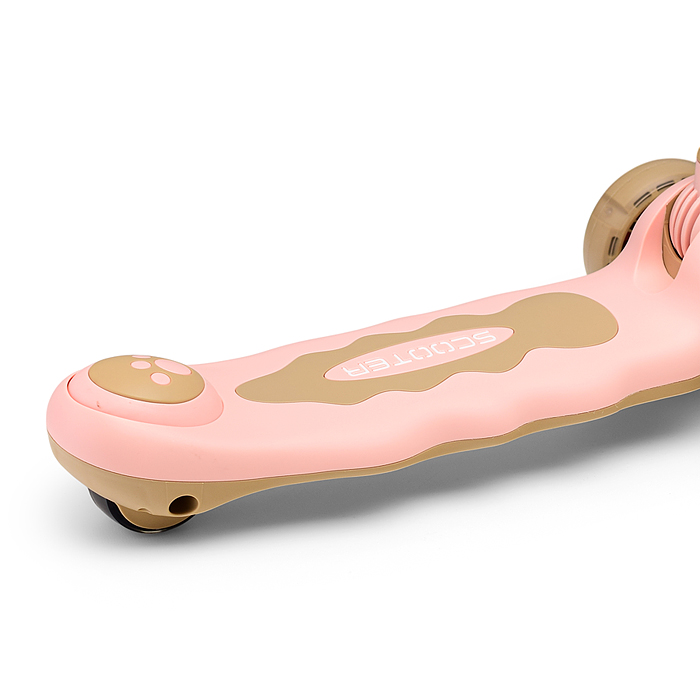 Фото к товару Самокат U001193Y "Динозаврик" 3-х. кол., колеса PU, розовый, в коробке Самокат U001193Y "Динозаврик" 3-х. кол., колеса PU, розовый, в коробке