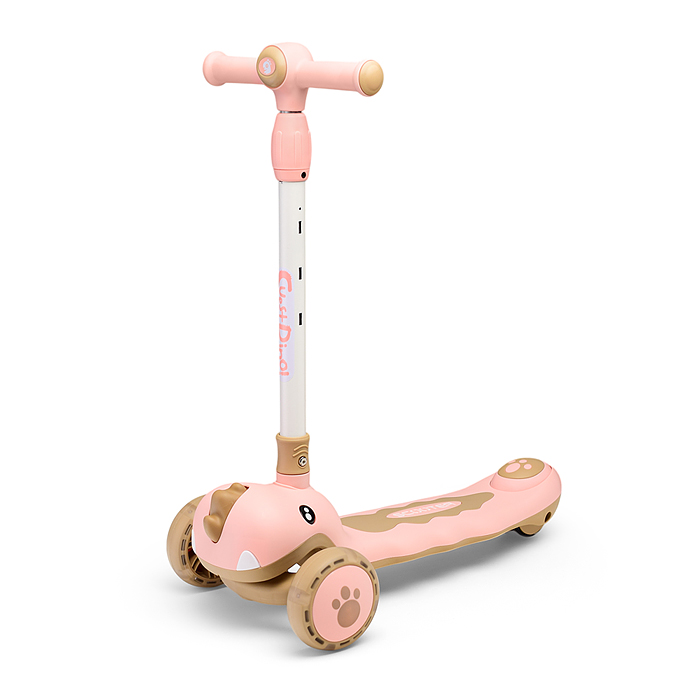 Фото к товару Самокат U001193Y "Динозаврик" 3-х. кол., колеса PU, розовый, в коробке Самокат U001193Y "Динозаврик" 3-х. кол., колеса PU, розовый, в коробке