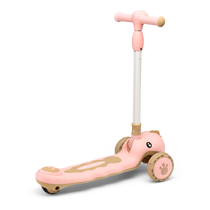 Фото к товару Самокат U001193Y "Динозаврик" 3-х. кол., колеса PU, розовый, в коробке Самокат U001193Y "Динозаврик" 3-х. кол., колеса PU, розовый, в коробке