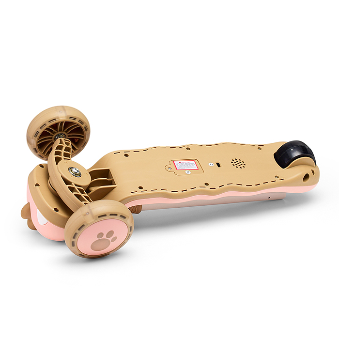 Фото к товару Самокат U001193Y "Динозаврик" 3-х. кол., колеса PU, розовый, в коробке Самокат U001193Y "Динозаврик" 3-х. кол., колеса PU, розовый, в коробке