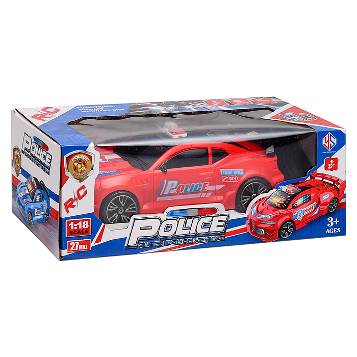 Фото к товару Машина 011-3 "Полиция" р/у 27 MHz, в коробке Машина 011-3 "Полиция" р/у 27 MHz, в коробке