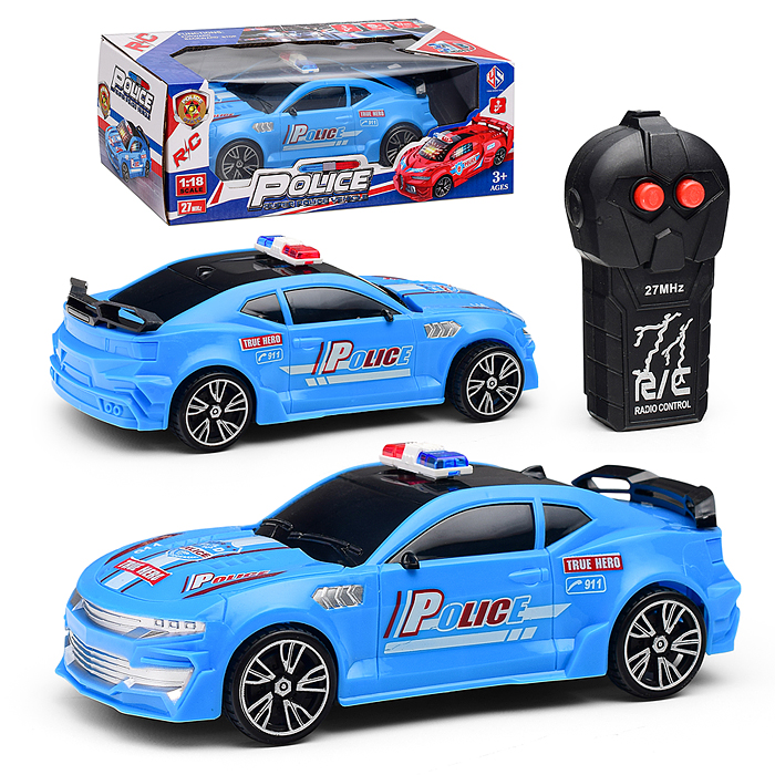 Фото к товару Машина 011-3 "Полиция" р/у 27 MHz, в коробке Машина 011-3 "Полиция" р/у 27 MHz, в коробке