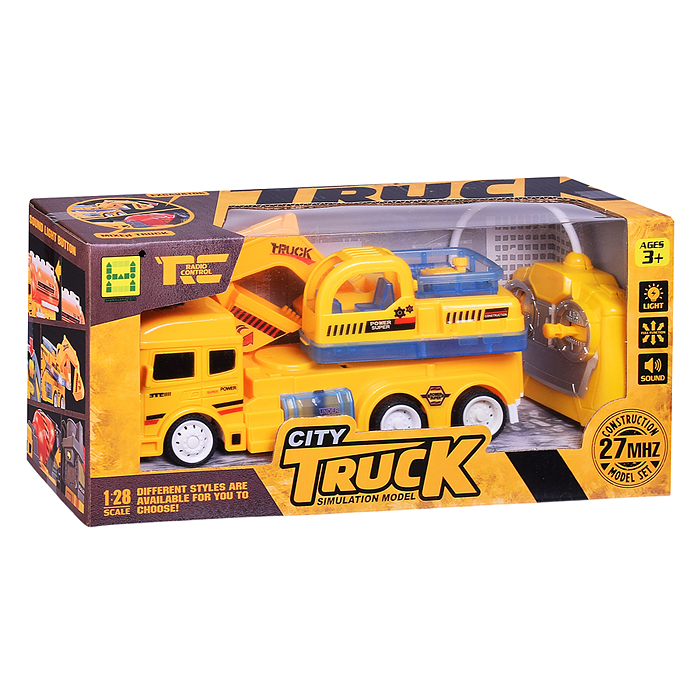 Фото к товару Машина SH091-445B "Манипулятор с ковшом" р/у, 27 MHz, в коробке Машина SH091-445B "Манипулятор с ковшом" р/у, 27 MHz, в коробке