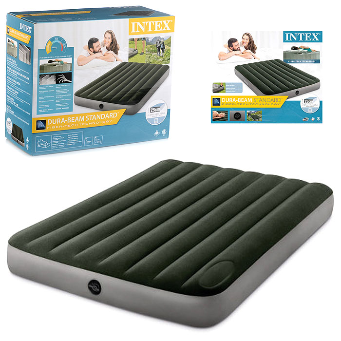 Матрас надувной Dura-Beam Full, 137 х 191 х 25 см, с встроенным ножным насосом, 64762 INTEX не товар