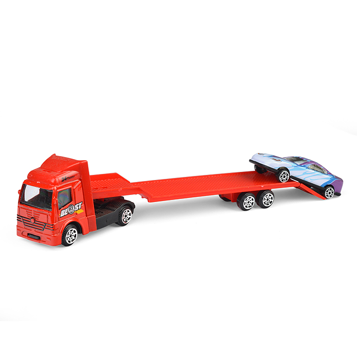 Фото к товару Модель металл Автоперевозчик 19,5 см и 7см, (своб. ход, подв. прицеп и пандус) Модель металл Автоперевозчик 19,5 см и 7см, (своб. ход, подв. прицеп и пандус)